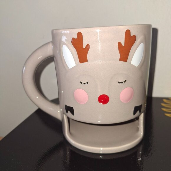 NEW Reindeer Mug with Cookie Holder - Picture 4 of 4